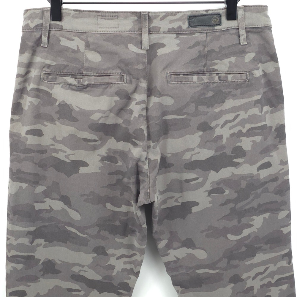 AG Adriano Goldschmied Womens Pants The Caden 32x24 Grey Camo Tailored Trousers - Picture 4 of 9